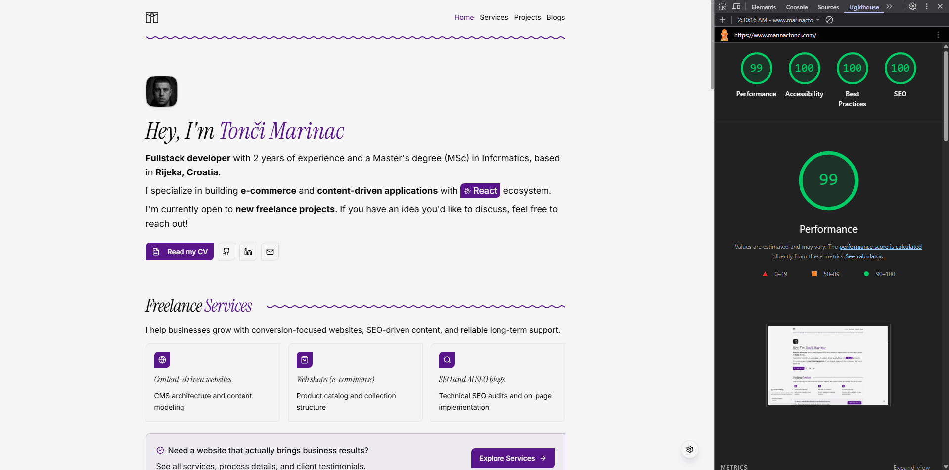 Image for How I Achieved 100 Scores on Lighthouse Metrics on My Portfolio Website How I Achieved 100 Scores on Lighthouse Metrics on My Portfolio Website