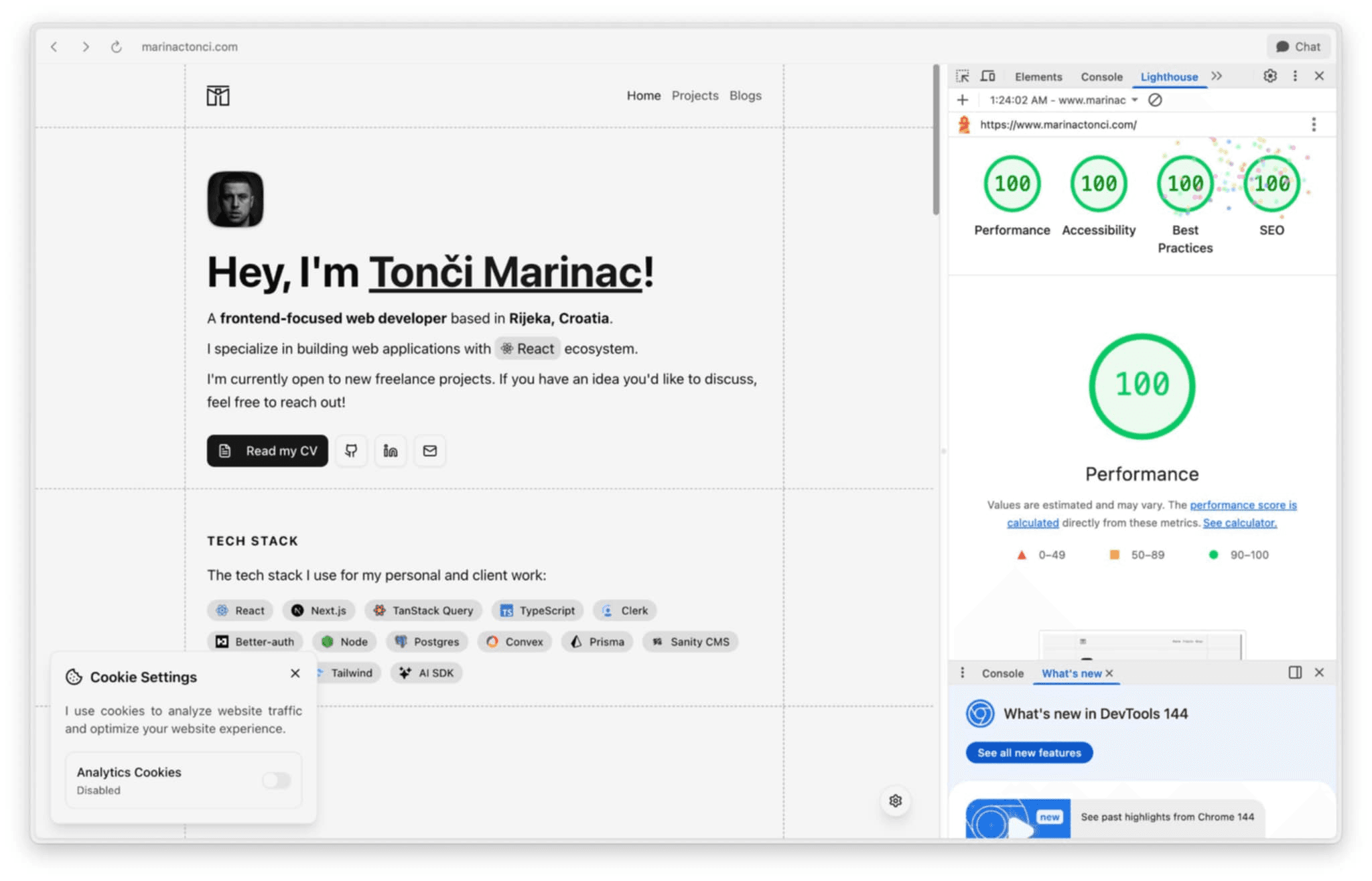 How I Achieved 100 Scores on Lighthouse Metrics on My Portfolio Website How I Achieved 100 Scores on Lighthouse Metrics on My Portfolio Website